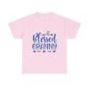 Blessed Granny Tshirt White Shirt Religious Gift for Mom Blue Design Heart Graphic Family Shirt New Baby Announcement Gift Christian Mom