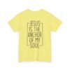 Faith Anchor Shirt Design Idea Christian Gift Soul Believer Wear Comfort Cotton Tee Shirt Print Scripture Message Worship Design Casual Wear
